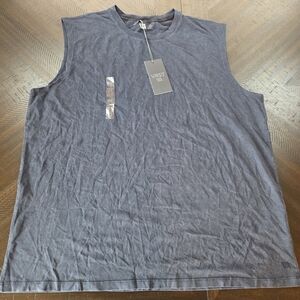 VRST Men's Essential Muscle Tank Top, Darker Ardosia Slate  XL Extra Large